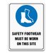 SAFETY FOOTWEAR MUST BE WORN IN THIS SITE SIGN
